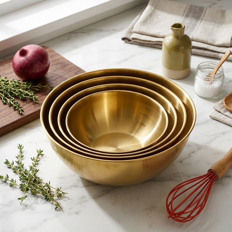 Kitchen Appliances Packages - 3PCS Stainless Steel Mixing Bowls Set,