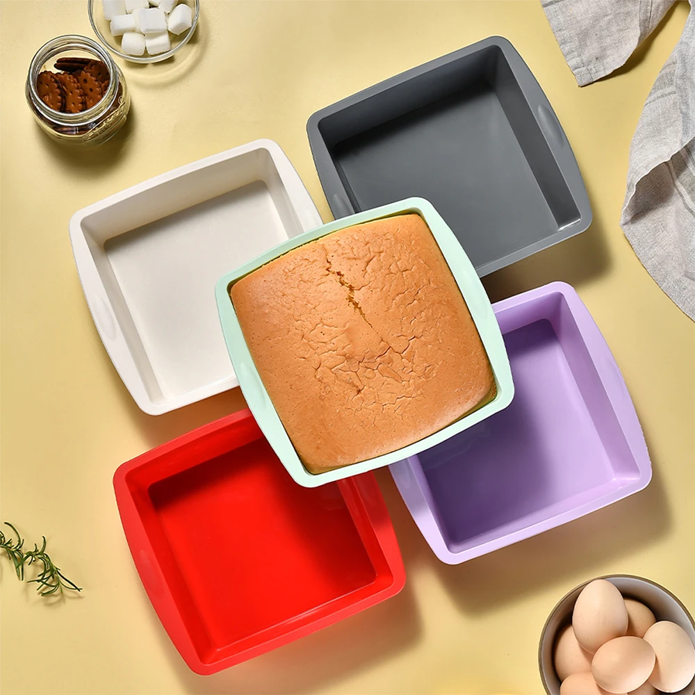 1/4Pcs Silicone Square Cake Mo - Kitchen Appliances Packages 评论和价格