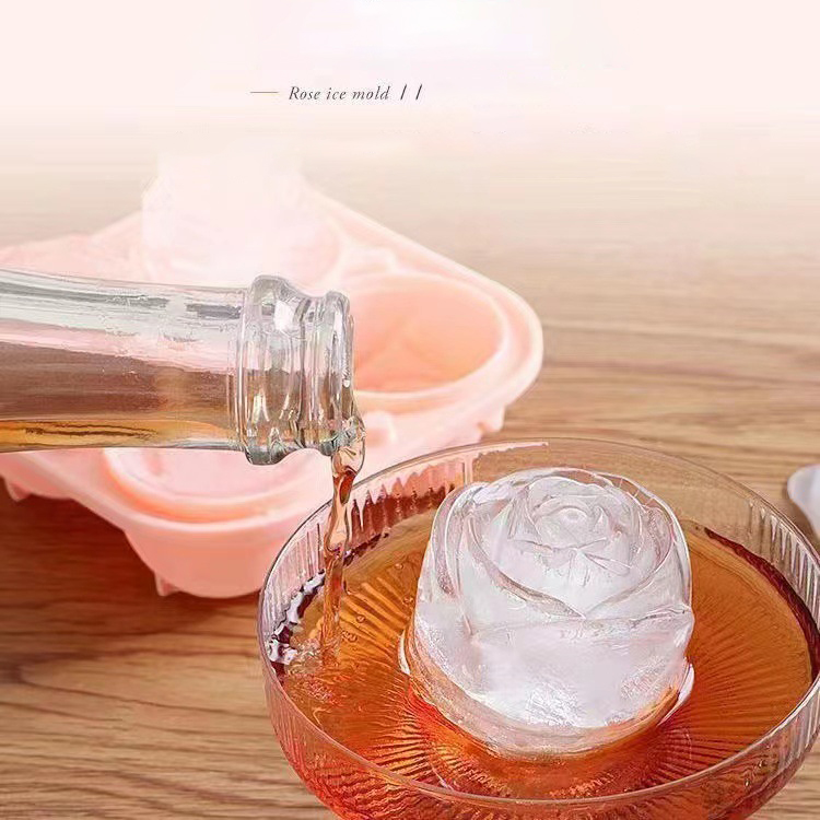 3D Rose Ice Molds 4 Holes Ice  - Kitchen Appliances Packages 评论和价格