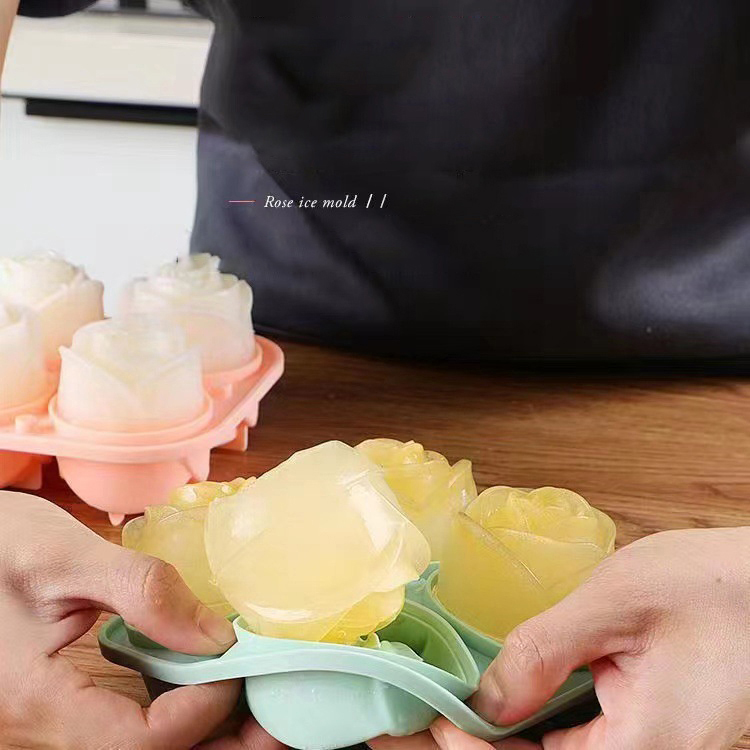 3D Rose Ice Molds 4 Holes Ice  - Kitchen Appliances Packages 评论和价格
