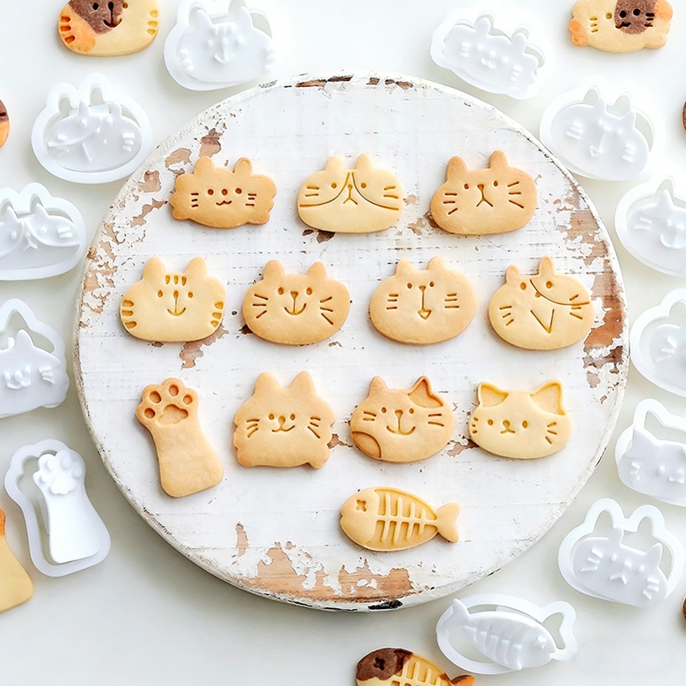 Cute Kitten DIY Stamp Cookie C - Kitchen Appliances Packages 评论和价格