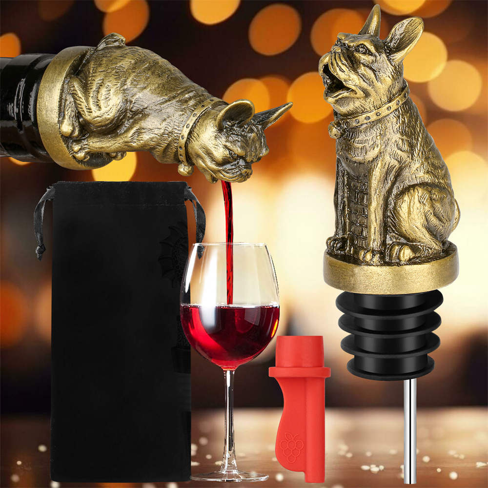 Cute French Bulldog Wine Pouer - Kitchen Appliances Packages 评论和价格