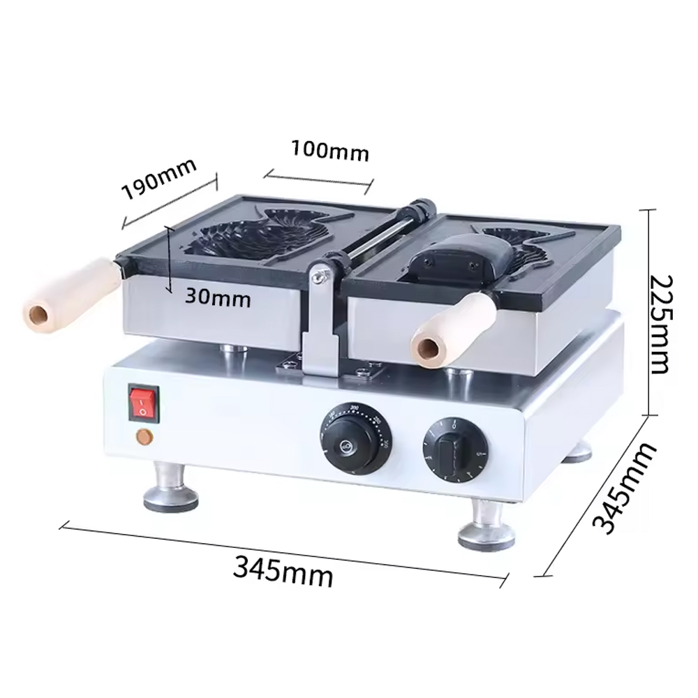 Commercial 1 Pcs Fish Taiyaki  - Ice Cream Maker Electric 评论和价格