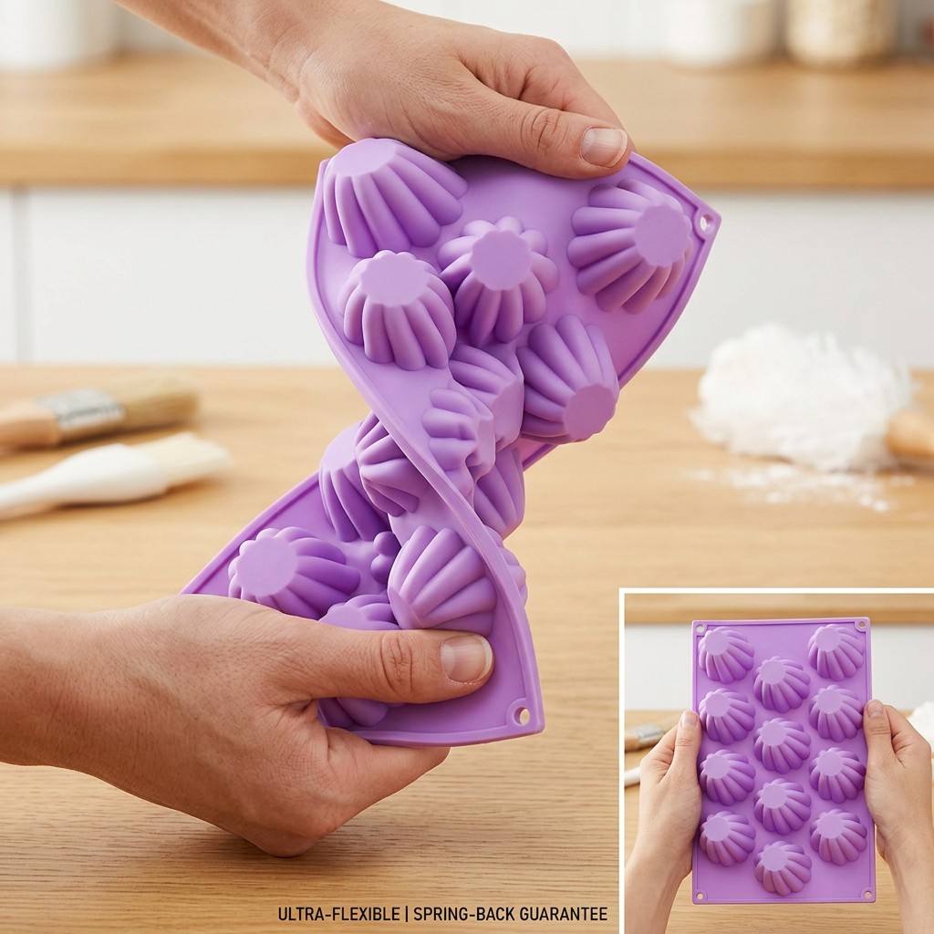 12-Cavity Mini Spiral Silicone - Kitchen Appliances Packages 评论和价格