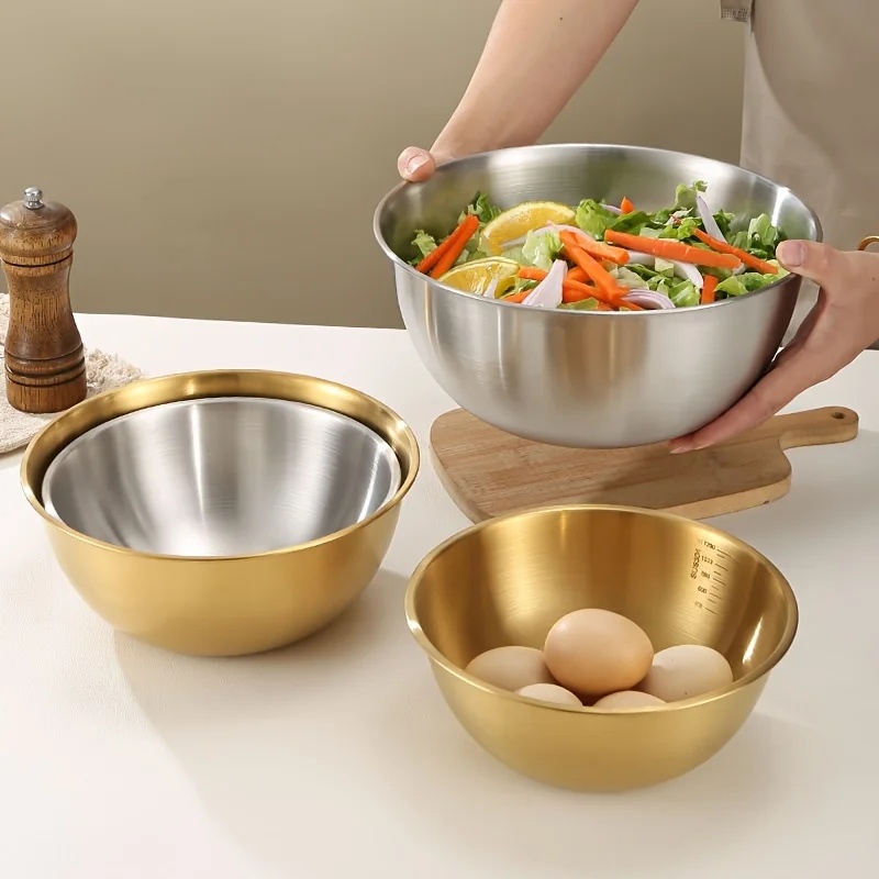 3PCS Stainless Steel Mixing Bo - Kitchen Appliances Packages 评论和价格